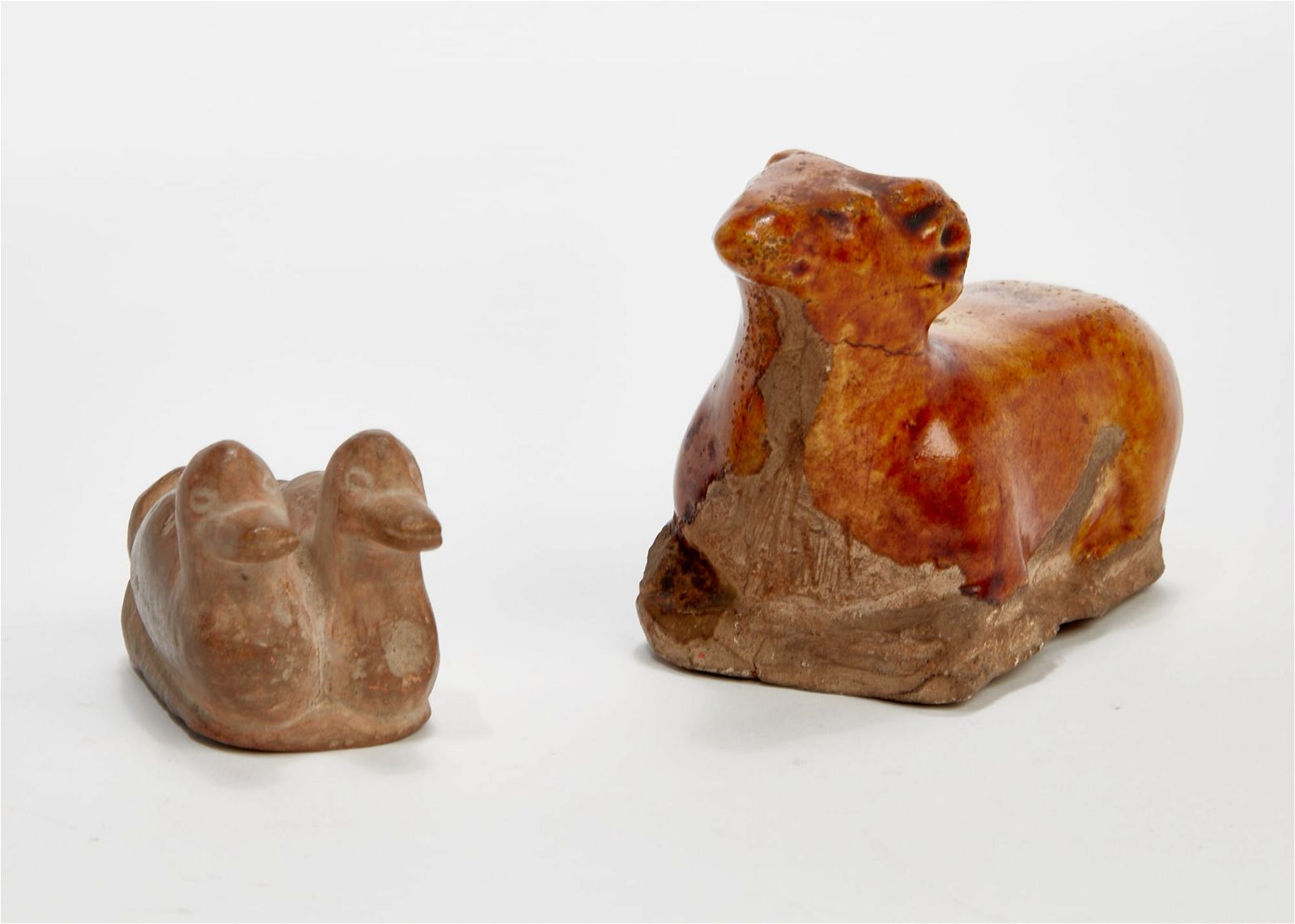 A CHINESE CHESTNUT GLAZED POTTERY