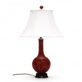 A CHINESE CINNABAR LACQUER VAS