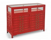 A CHINESE CINNABAR LACQUERED C