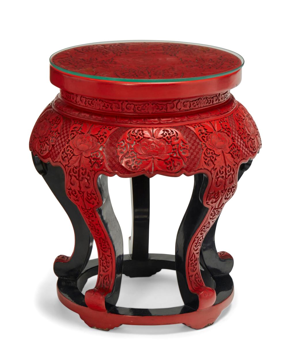 A CHINESE CINNABAR LACQUERED