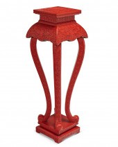 A CHINESE CINNABAR LACQUERED S