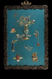 A CHINESE CLOISONNE AND HARDST