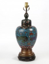 A CHINESE CLOISONNE ENAMEL JAR