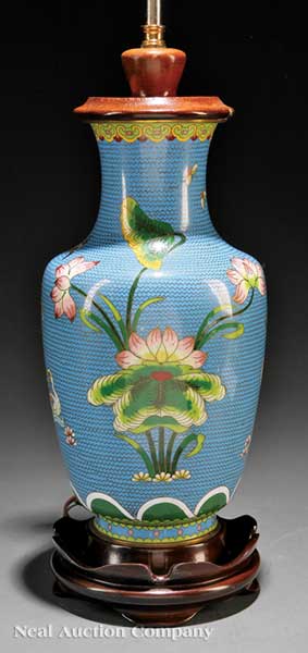 A Chinese Cloisonné Enamel 'Lotus