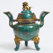 A Chinese Cloisonné Enamel Tri