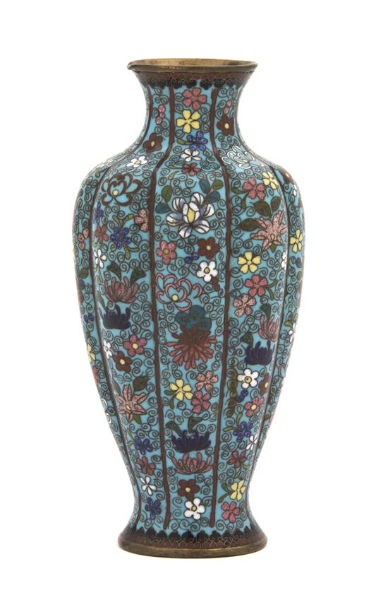 A Chinese Cloisonne Enamel Vase