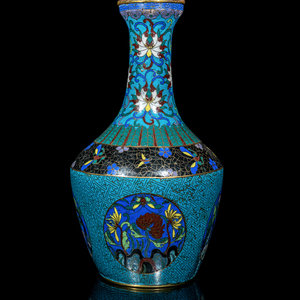 A Chinese Cloisonné Enamel Vase