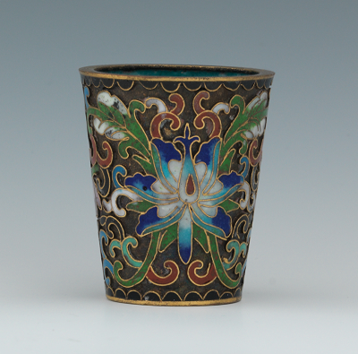 A Chinese Cloisonne Medicine Cup Of