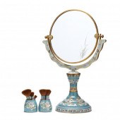 A CHINESE CLOISONNE STYLE STAN