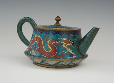 A Chinese Cloisonne Teapot Circa