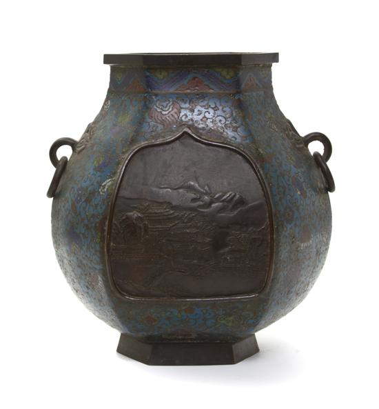 A Chinese Cloisonne Vase 19th