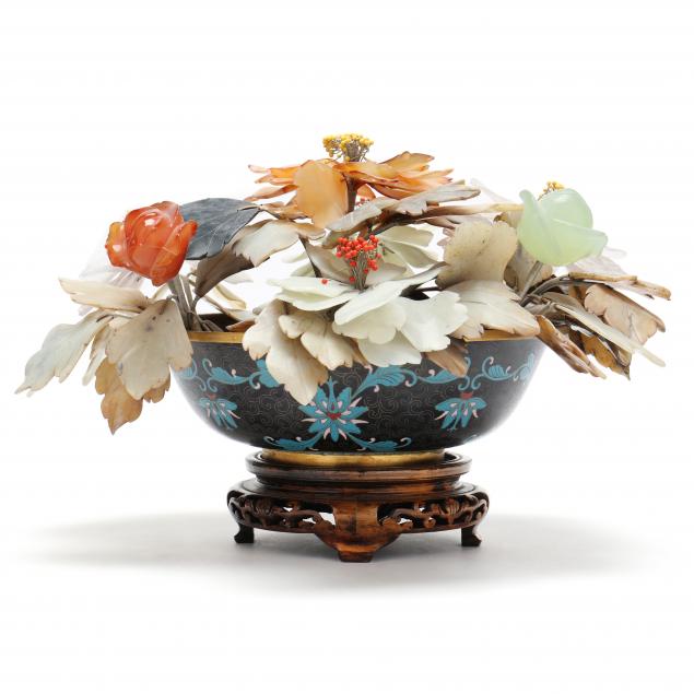 A CHINESE CLOISSONNé BOWL WITH