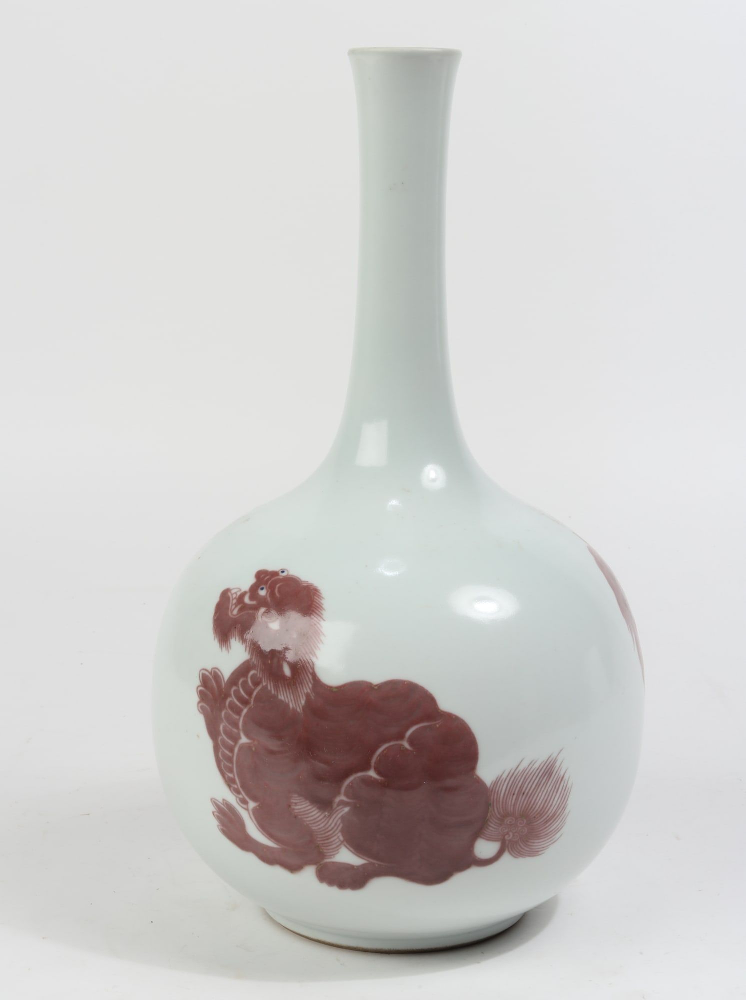 A CHINESE COPPER RED GLAZED