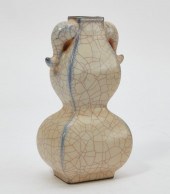 A CHINESE CRACKLE GLAZED PORCE