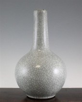 A Chinese crackleglaze monochr