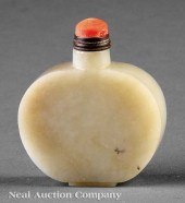 A Chinese Creamy White Jade Sn