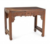 A CHINESE DARK WOOD ALTAR TABL