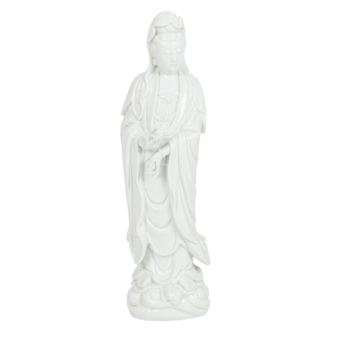 A CHINESE DEHUA FIGURE OF