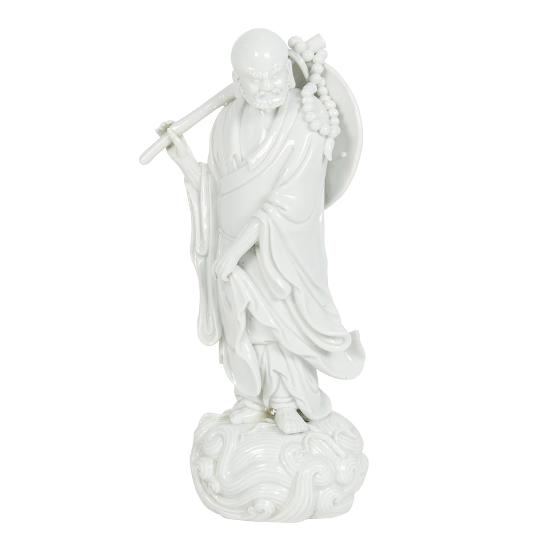 A CHINESE DEHUA FIGURE OF DAMOA
