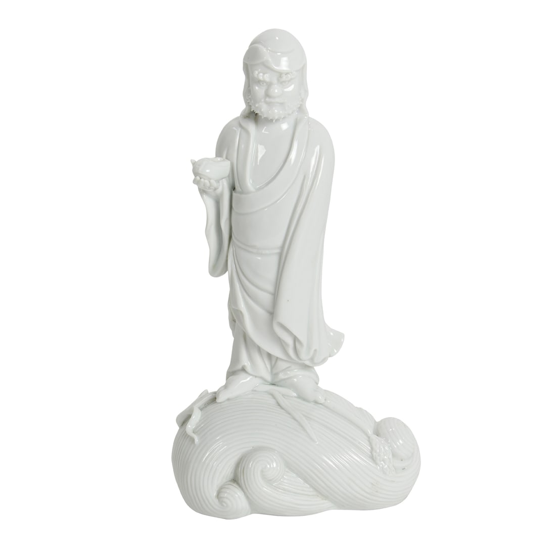 A CHINESE DEHUA FIGURE OF DAMOA