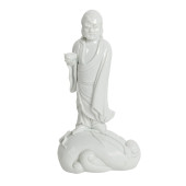 A CHINESE DEHUA FIGURE OF DAMO