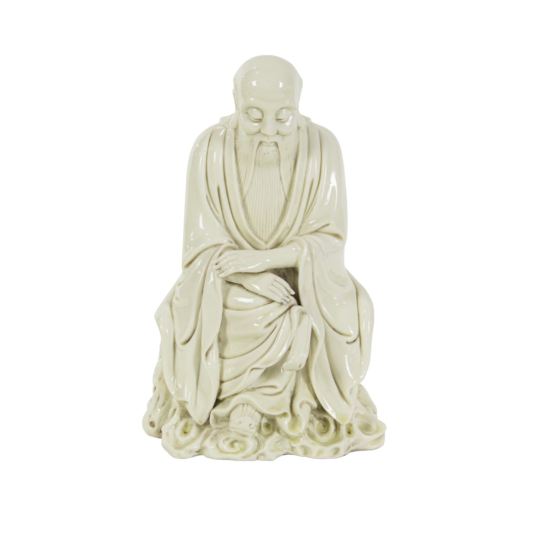 A CHINESE DEHUA FIGURE OF A SAGEA