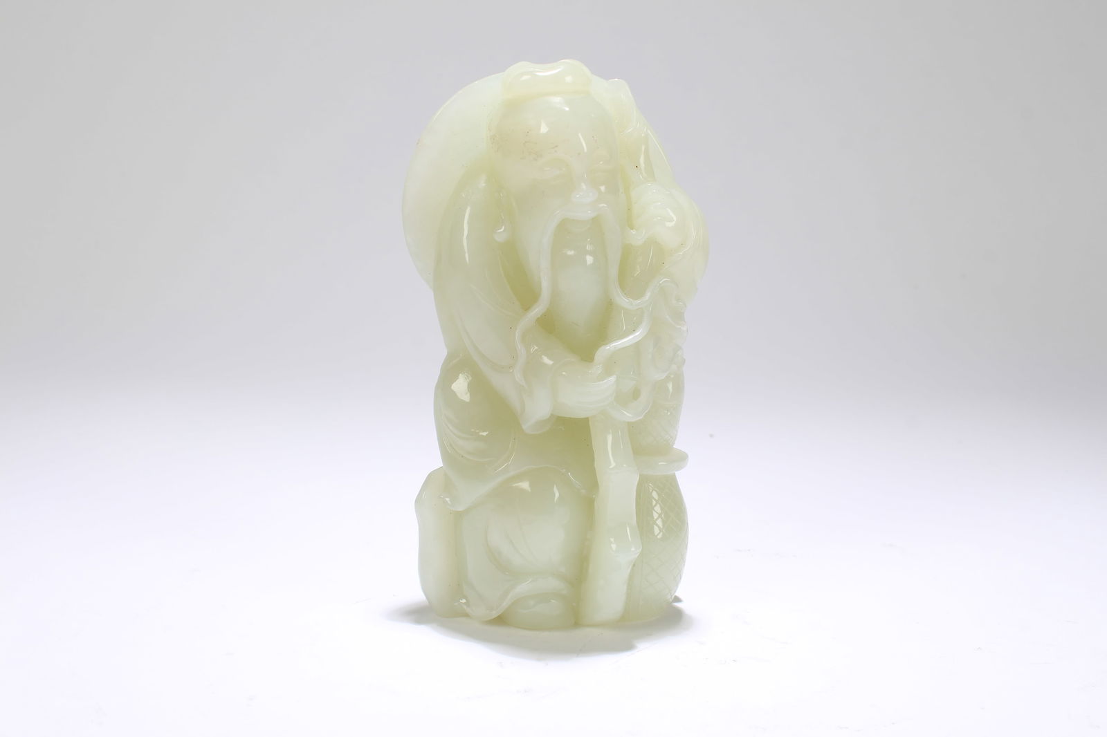 A CHINESE DETAILED HOTAN-JADE