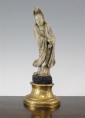 A Chinese Duan stone standing