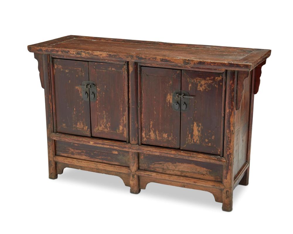 A CHINESE ELM SIDEBOARDA Chinese