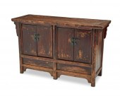 A CHINESE ELM SIDEBOARDA Chine
