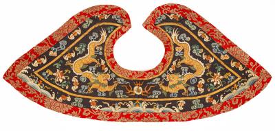 A Chinese embroidered Pi Ling