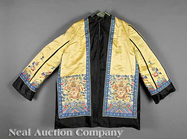 A Chinese Embroidered Silk Jacket