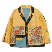 A CHINESE EMBROIDERED SILK JAC