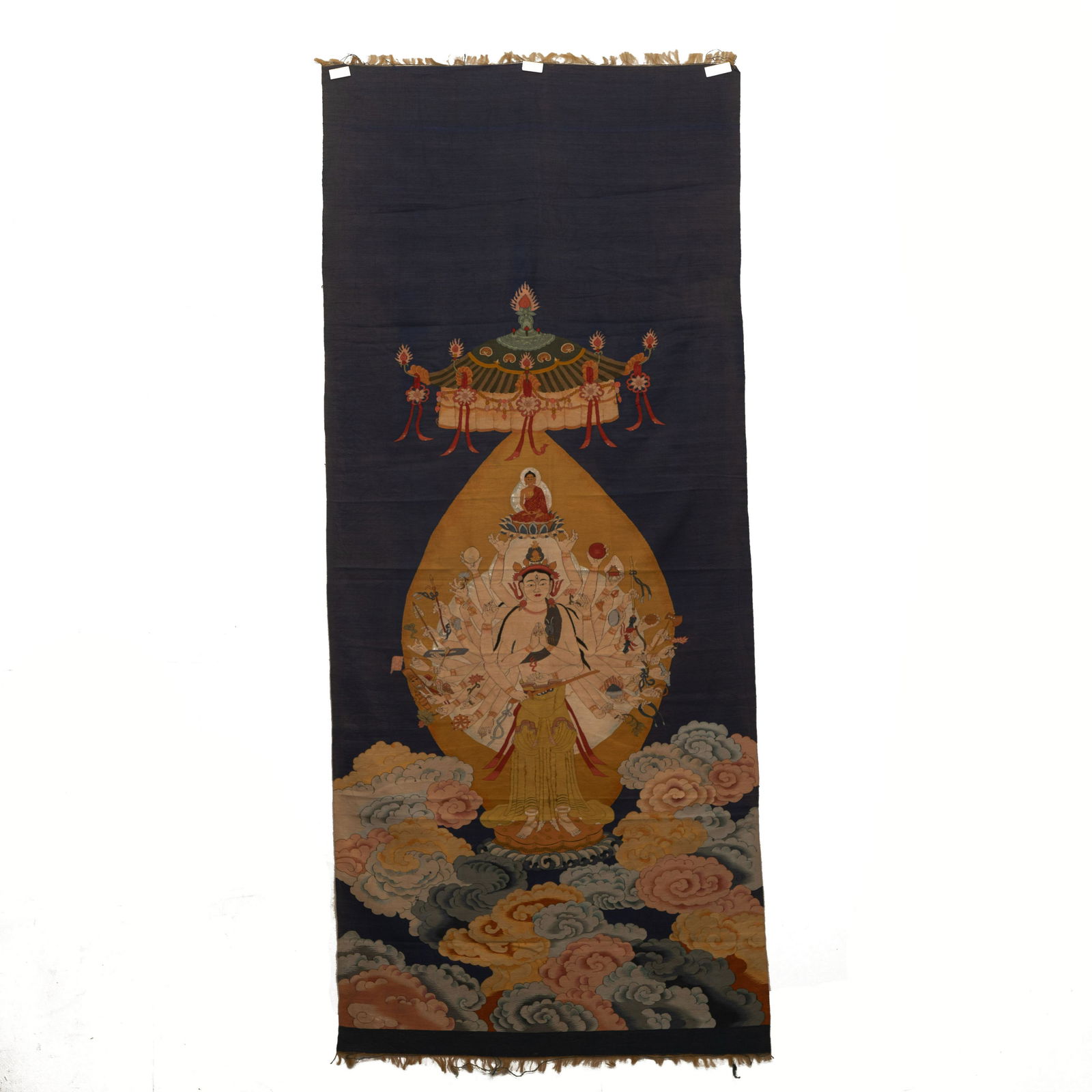 A CHINESE EMBROIDERY BUDDHAA
