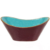 A CHINESE ENAMELED INGOT FORM