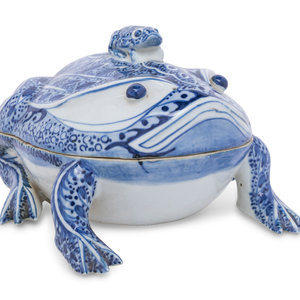 A Chinese Export Blue and White