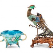 A Chinese Export Enamel on Sil