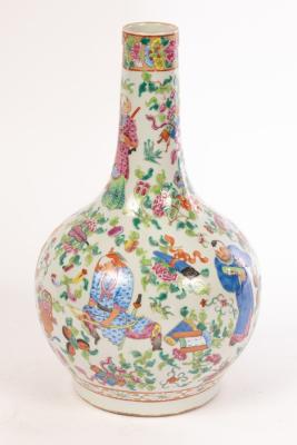 A Chinese export famille rose vase,