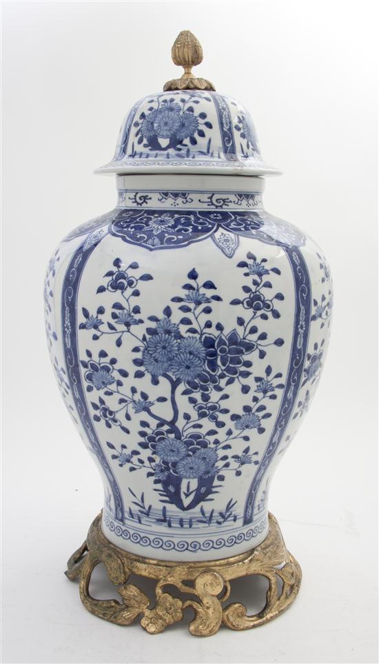 * A Chinese Export Ginger Jar of