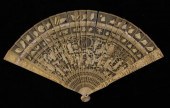 A Chinese export ivory brise f