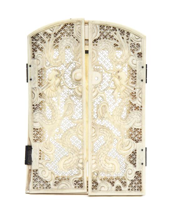 A Chinese Export Ivory Picture
