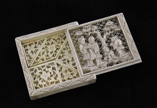 A Chinese export ivory tangram
