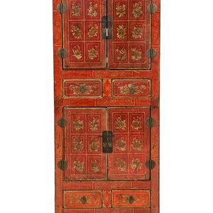 A Chinese Export Lacquer Cabinet