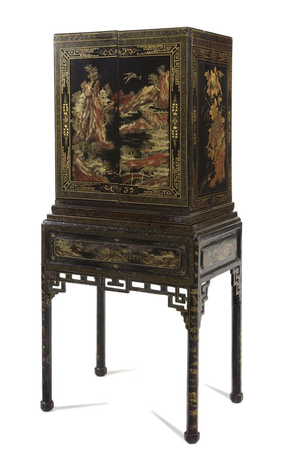 A Chinese Export Lacquered