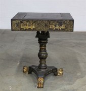 A CHINESE EXPORT LACQUERED GAM