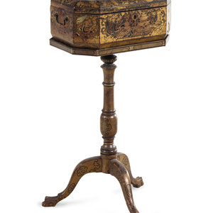 A Chinese Export Lacquered Sewing