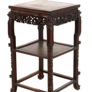 A Chinese Export Marble Inset