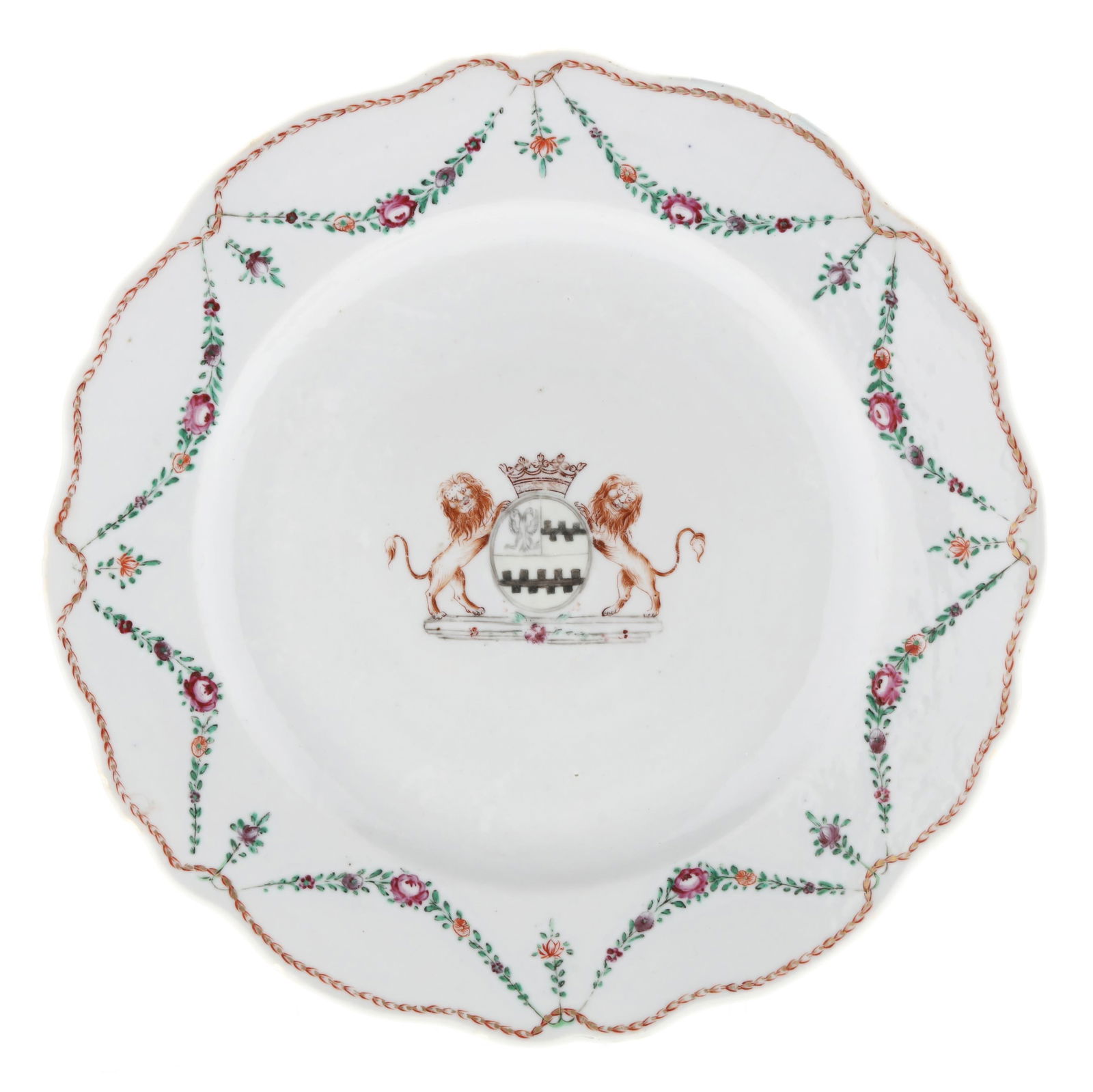 A CHINESE EXPORT PORCELAIN ARMORIAL