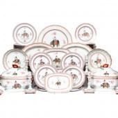 A Chinese Export Porcelain Din