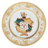 A CHINESE EXPORT PORCELAIN DIS